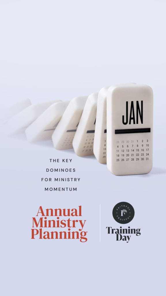 Annual Ministry Planning Training Day, Faithful & Fruitful, Vertical Image